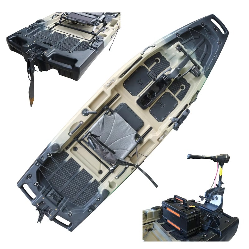 Fishing Kayak Paddle - เรือคายัคแบบนั่งบน HDPE/PE สำหรับ 1 คน ได้รับมาตรฐาน