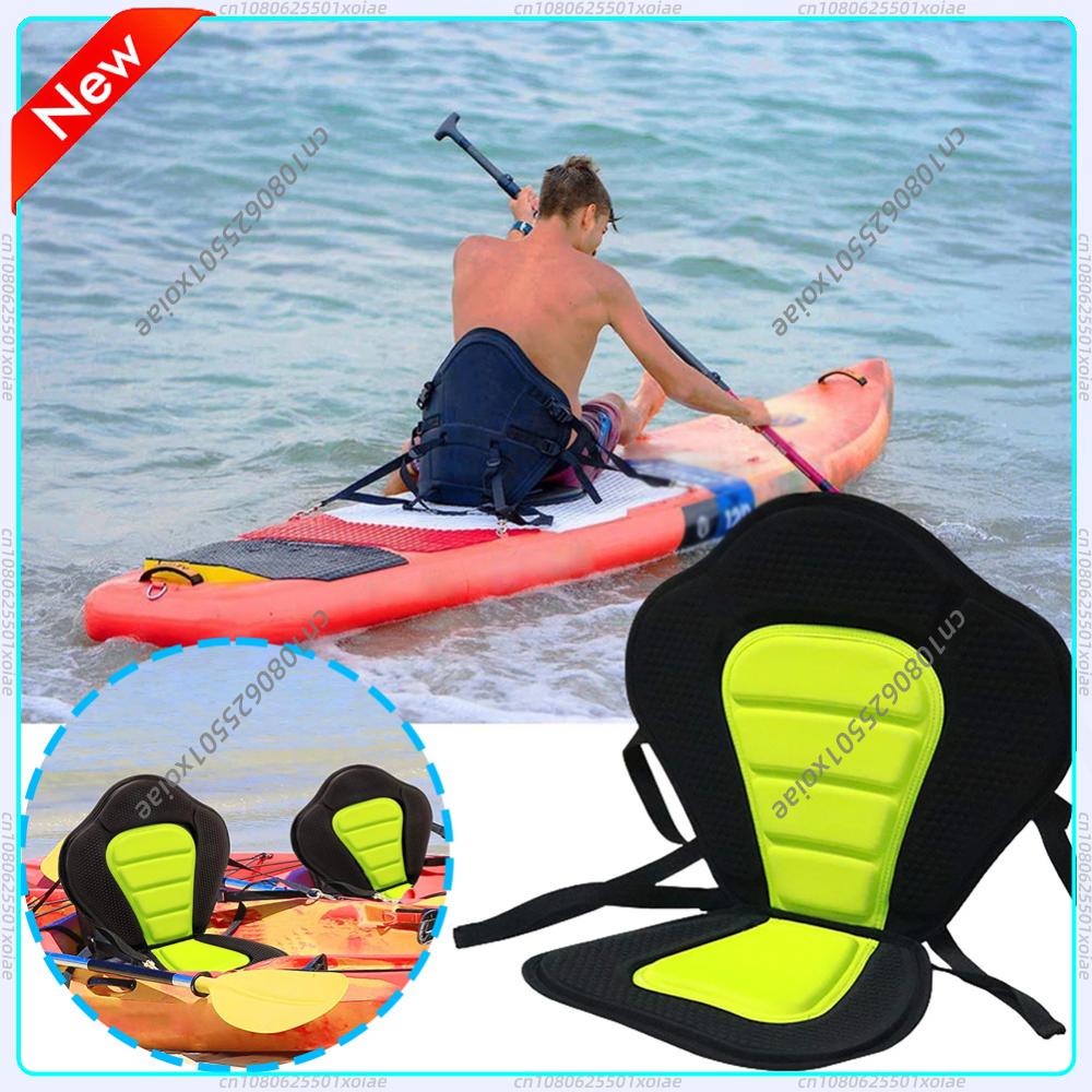 Fishing Kayak Crate - เบาะนั่งแพดเดิลบอร์ด เบาะนั่ง SUP แบบมีเบาะพร้อมกระเป๋าเก็บของแบบถอดได้ เบาะพิงหลังสำหรับเรือคายัค เรือพาย