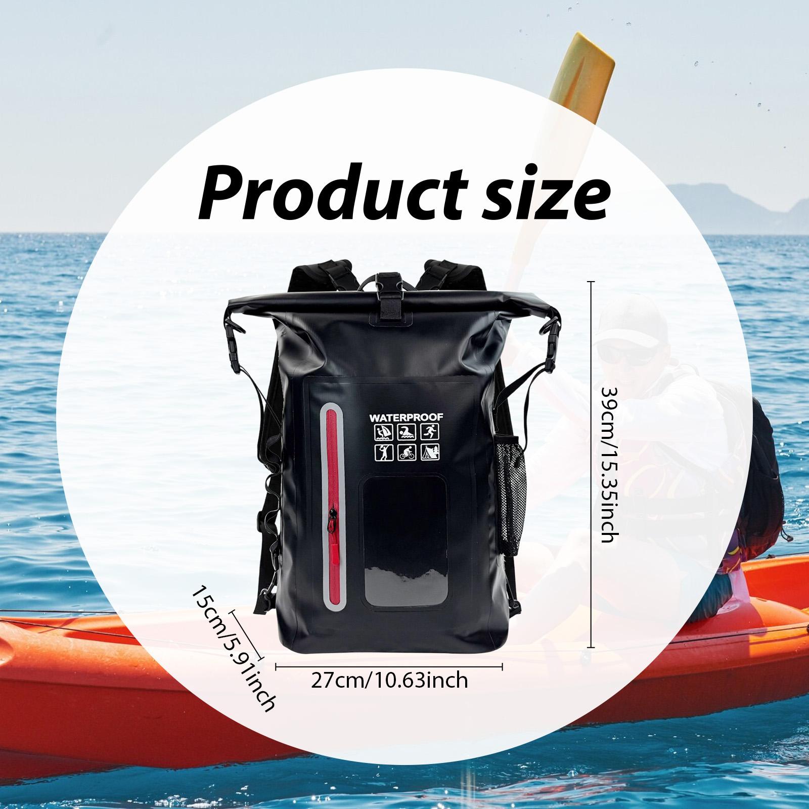 Fishing Kayak Storage Bag - กระเป๋ากันน้ำ กระเป๋าเป้สะพายหลังกันน้ำ กระเป๋าเก็บของกันน้ำ กระเป๋าลอยน้ำสำหรับพายเรือคายัคสำหรับตกปลา
