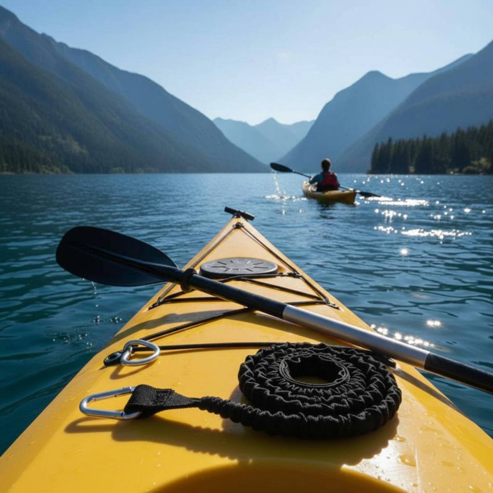 สายรัดไม้พายเรือคายัค ป้องกันก - Fishing Kayak Paddle Leash บทวิจารณ์และราคา