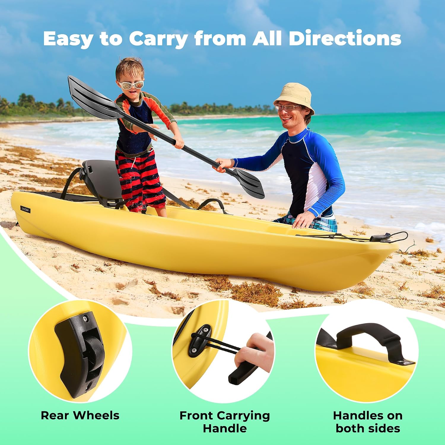 เรือคายัคพร้อมไม้พาย ขนาด 6.5  - Fishing Kayak Paddle บทวิจารณ์และราคา